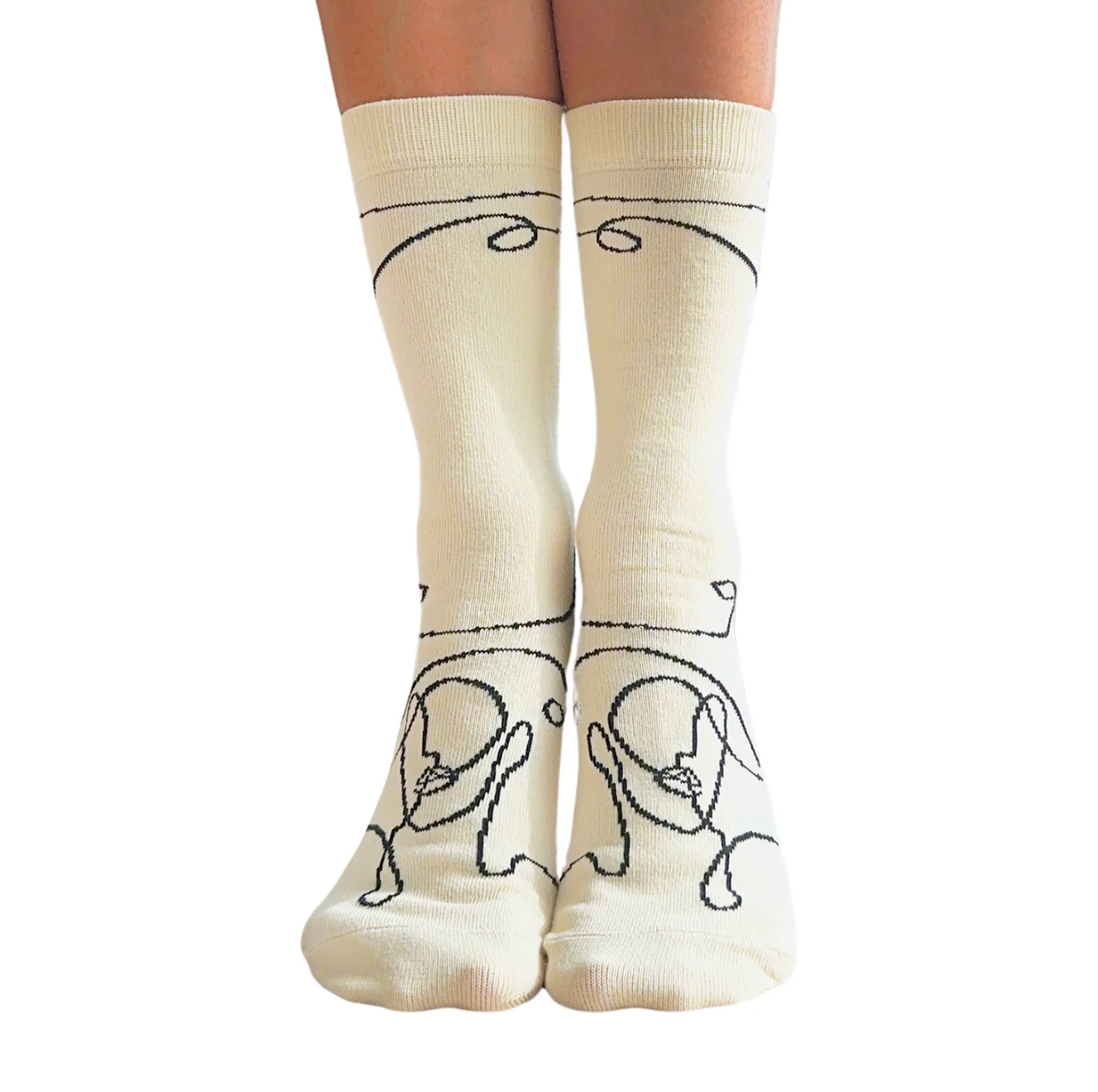 Crew Closed Toe - Ella Off White