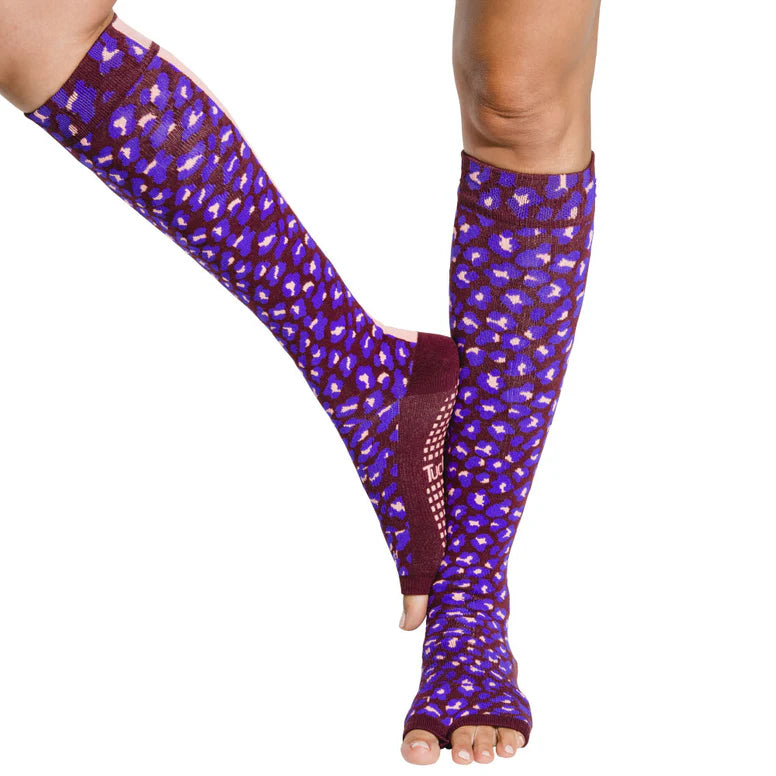 Knee High - Ultraviolet Peach Leopard