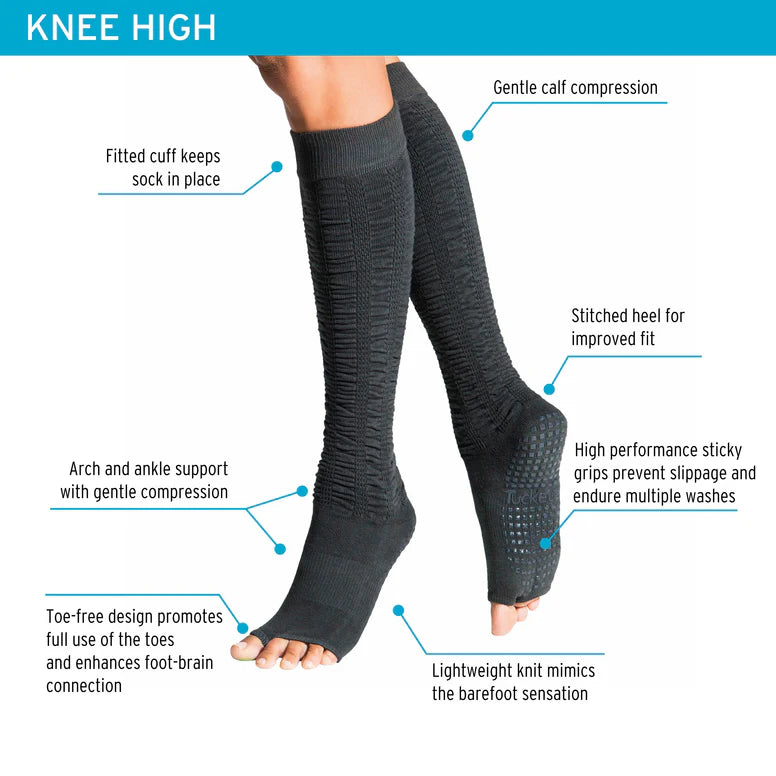Knee High - Ultraviolet Peach Leopard