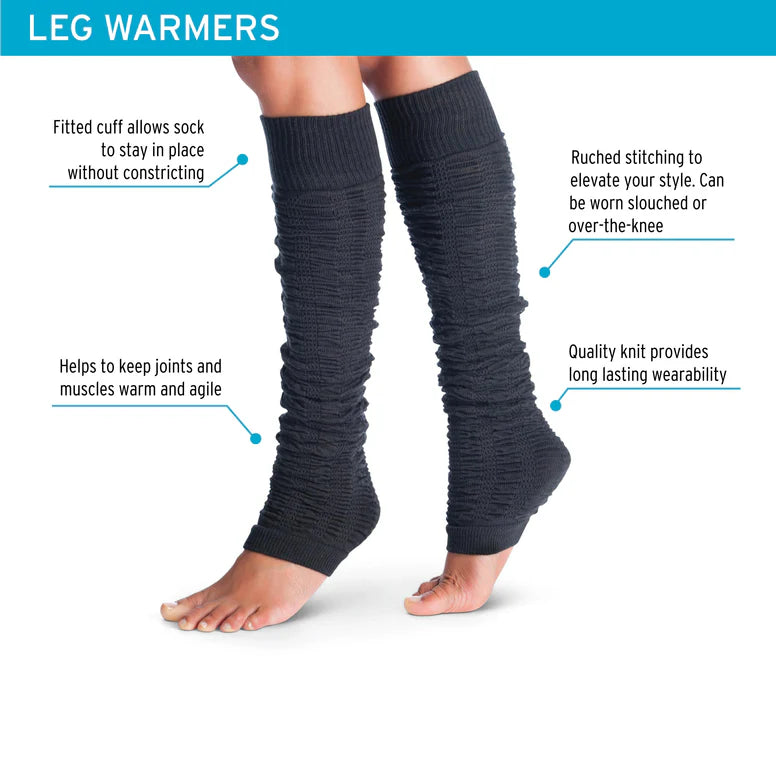 Leg Warmer - Ruched Garnet